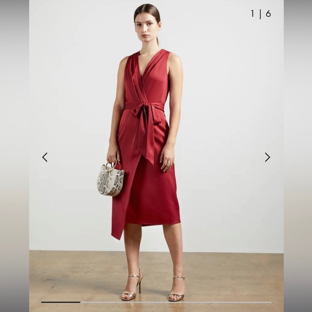 Ted baker dress, pretty color, material.